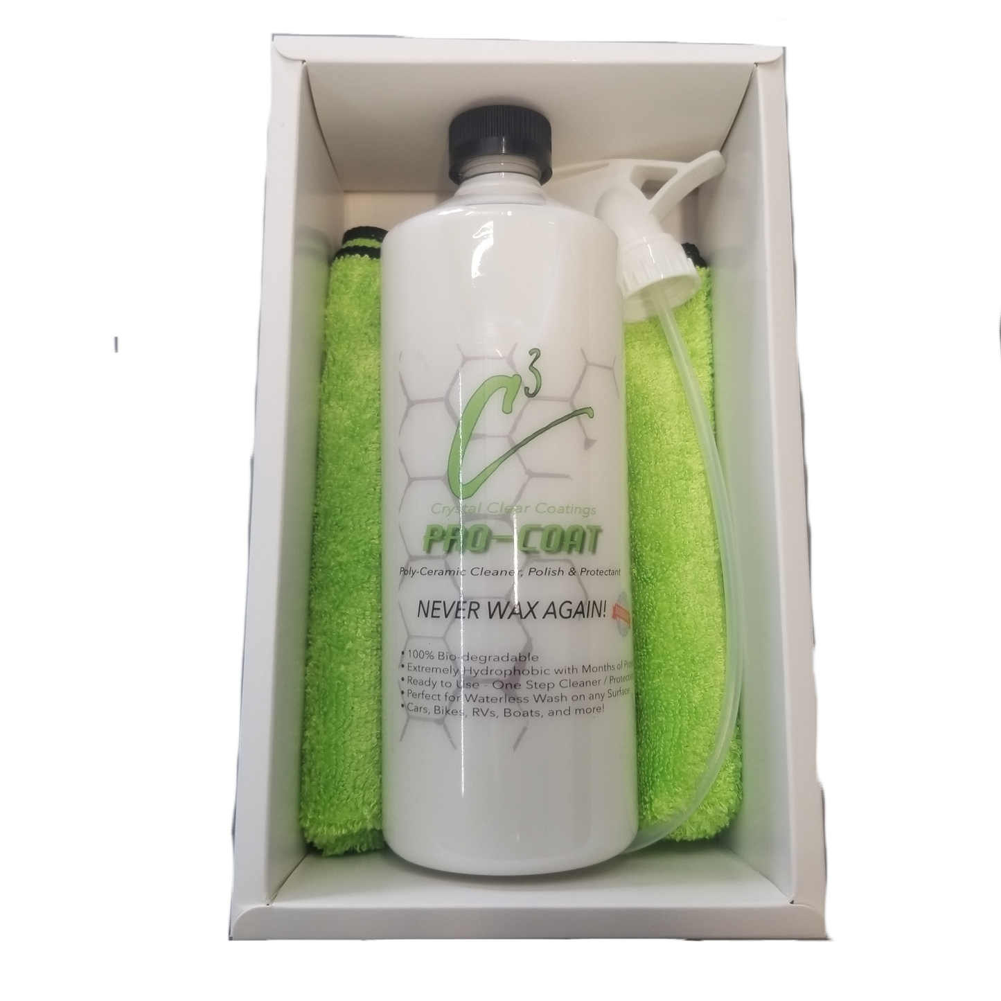 C3 Ceramic Pro Coat Spray - 32oz bottle with trigger ** Two Free Micro Fiber towels