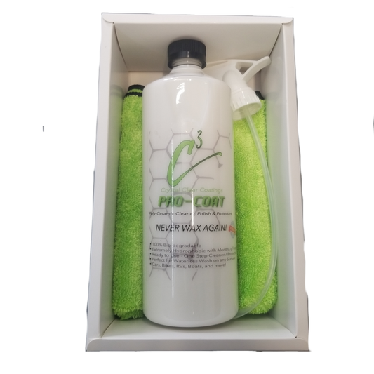 C3 Ceramic Pro Coat Spray - 32oz bottle with trigger ** Two Free Micro Fiber towels