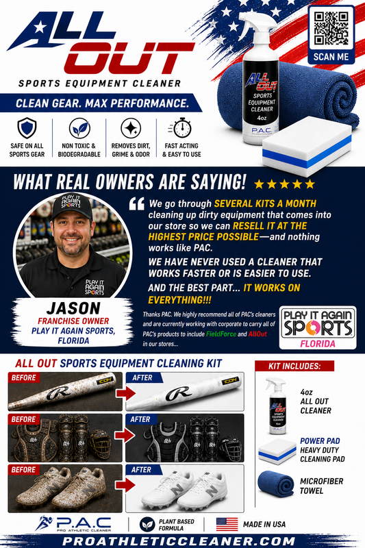 Cleat, Sneaker, & Equipment Cleaning Kit - 32oz AllOut