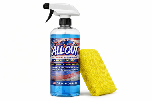 AllOut All Purpose Sports Cleaner - 32oz Kit w/ sprayer and Super Scrub Sponge