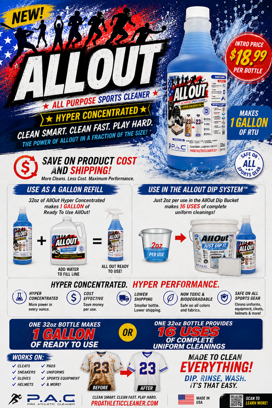 AllOut Hyper Concentrated Sports Cleaner 32oz bottle