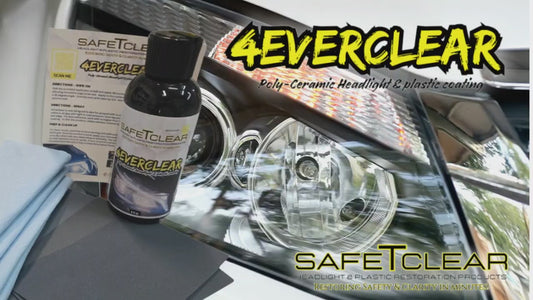 4EverClear Headlight U.V Clear Coat 16oz - ORIGINAL FORMULA (treats approx. 32 lenses) Includes 4 Free applicators , applicator tip, and StayFresh bag.