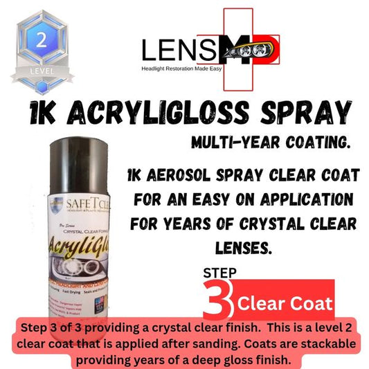 AcryliGloss IK - UV Clear Coat - 11oz Can (Limited 5 year warranty)